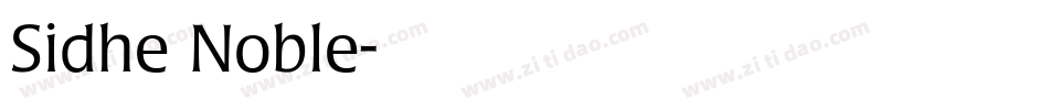 Sidhe Noble字体转换